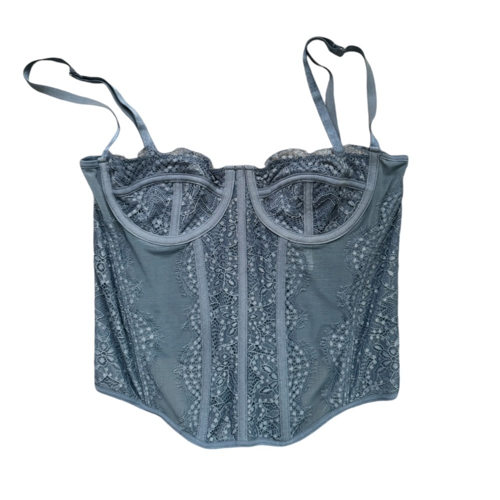 Blue corset top